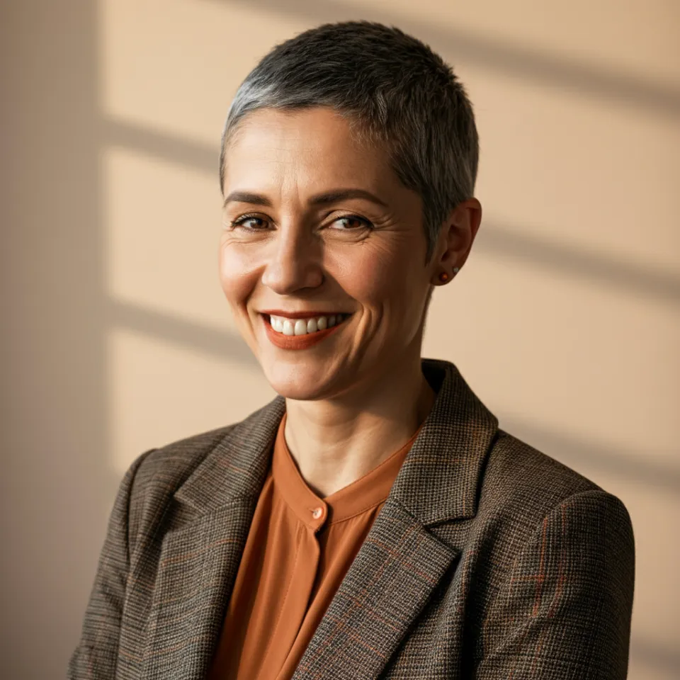 Foto de Ana Simões sorrindo